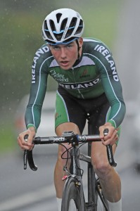 11 July 2017; Aaron Doherty of Ireland National Team in action during Stage 1 TT the Scott Junior Tour 2017 at Ennis, Co. Clare. Photo by Stephen McMahon/Sportsfile