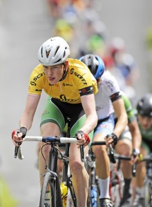 16July 2017; Race leader Ben Walsh of Ireland National Team in action during Stage 6 of the Scott Junior Tour 2017 in Ennis, Co Clare. Photo by Stephen McMahon/Sportsfile *** NO REPRODUCTION FEE ***
